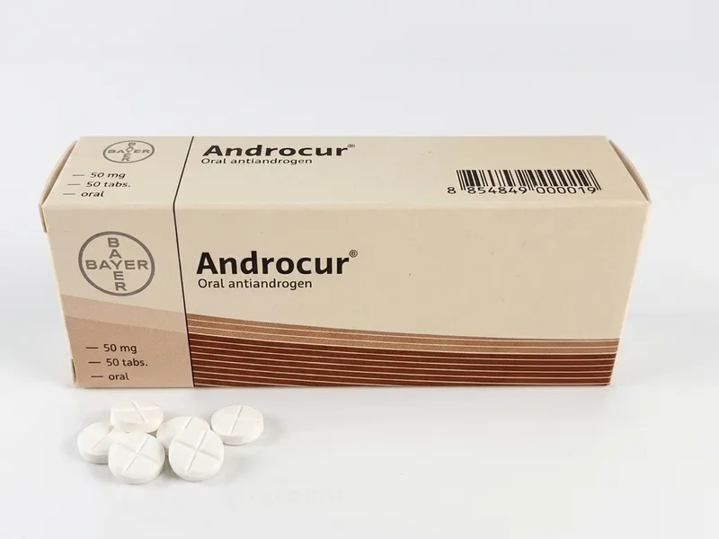 안드로쿠르(Androcur) 50mg 시프로테론 정제 제품 사진